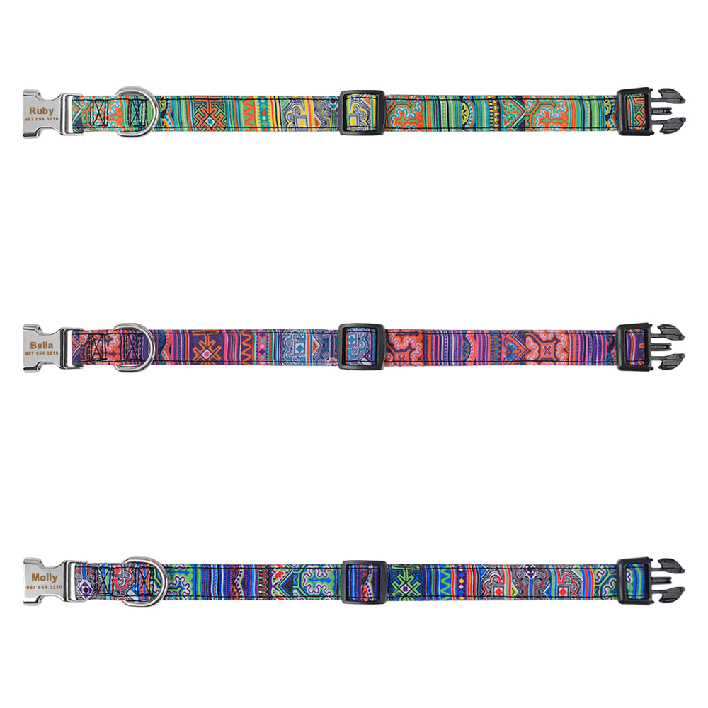 Collar de microfibra con chapa grabada — foto 10