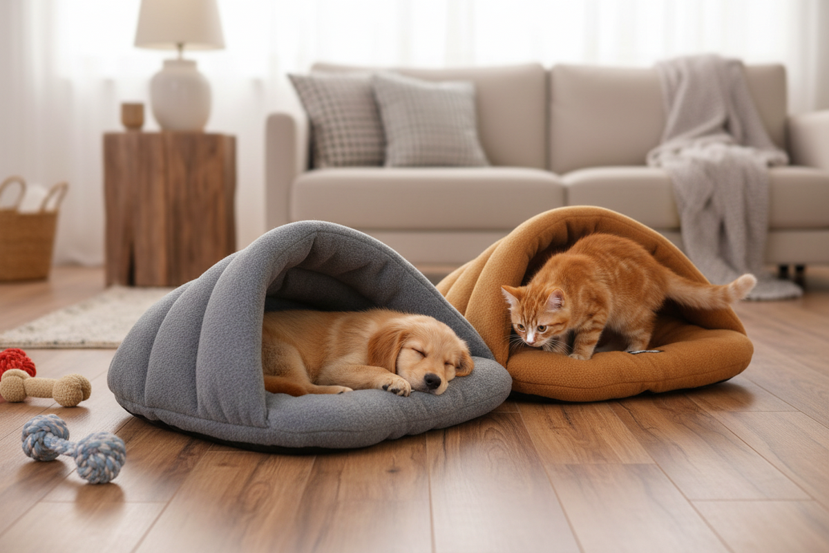 Saco de dormir cueva para gato y perro pequeño — foto 1