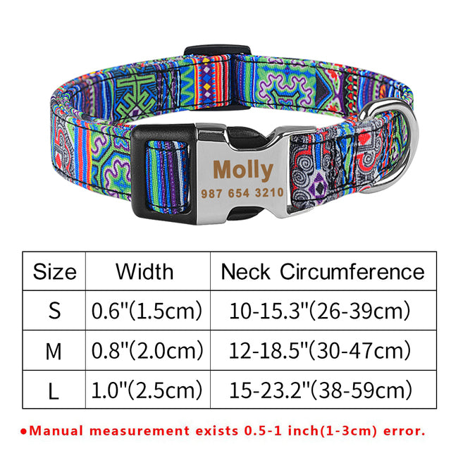 Collar de microfibra con chapa grabada — foto 2