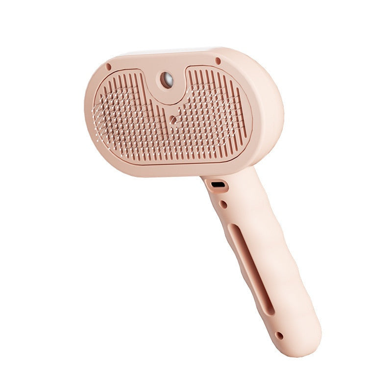 Cepillo con vaporizador en rosa