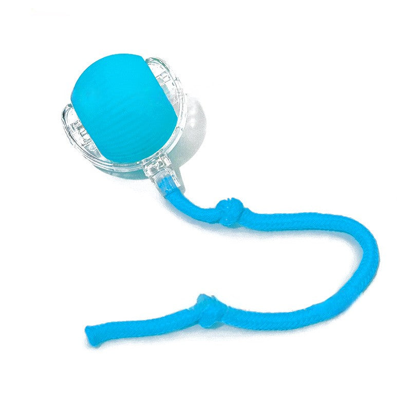 Pelota rodante automática azul