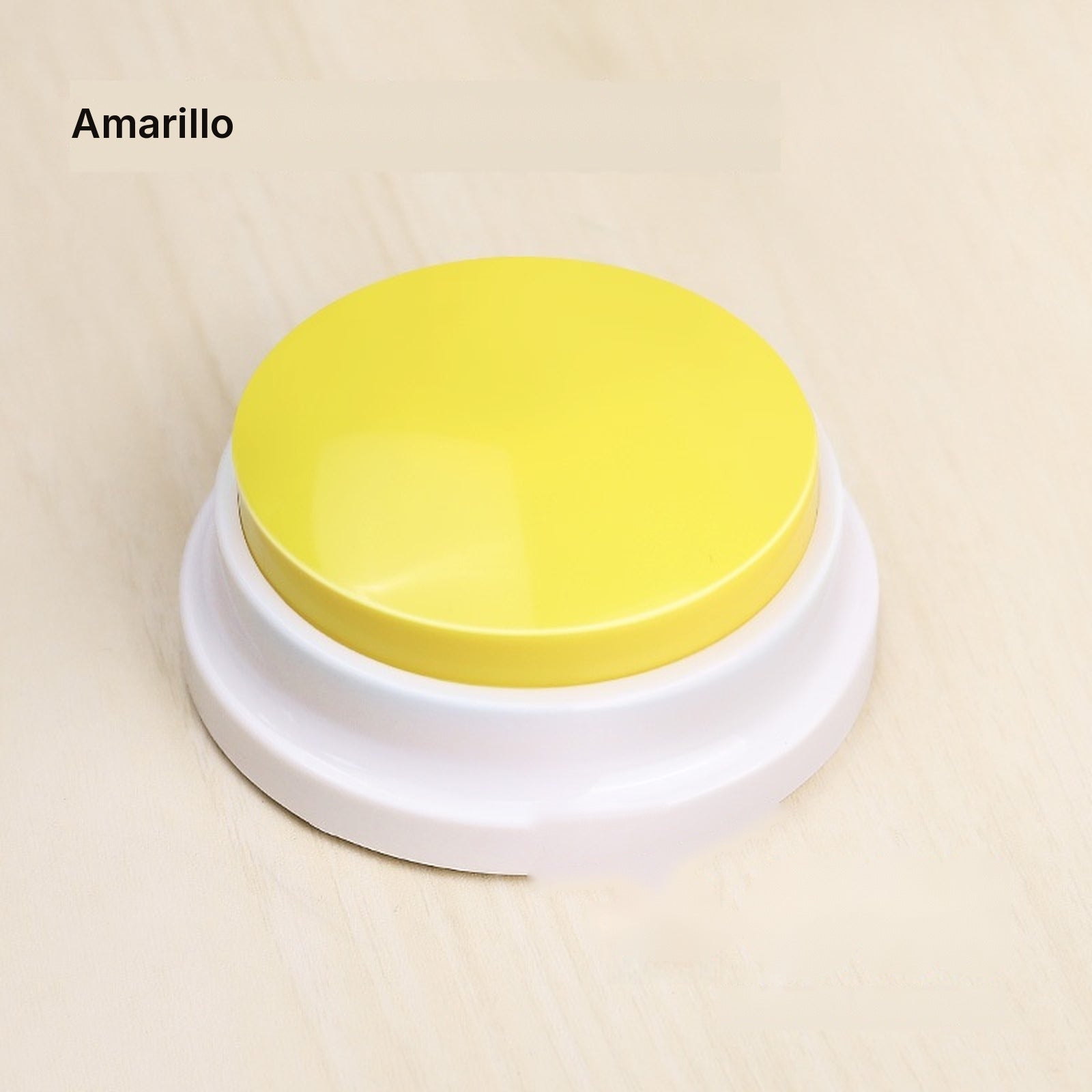 Botón grabable en amarillo