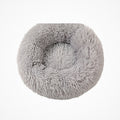 Cama en dónut en gris claro