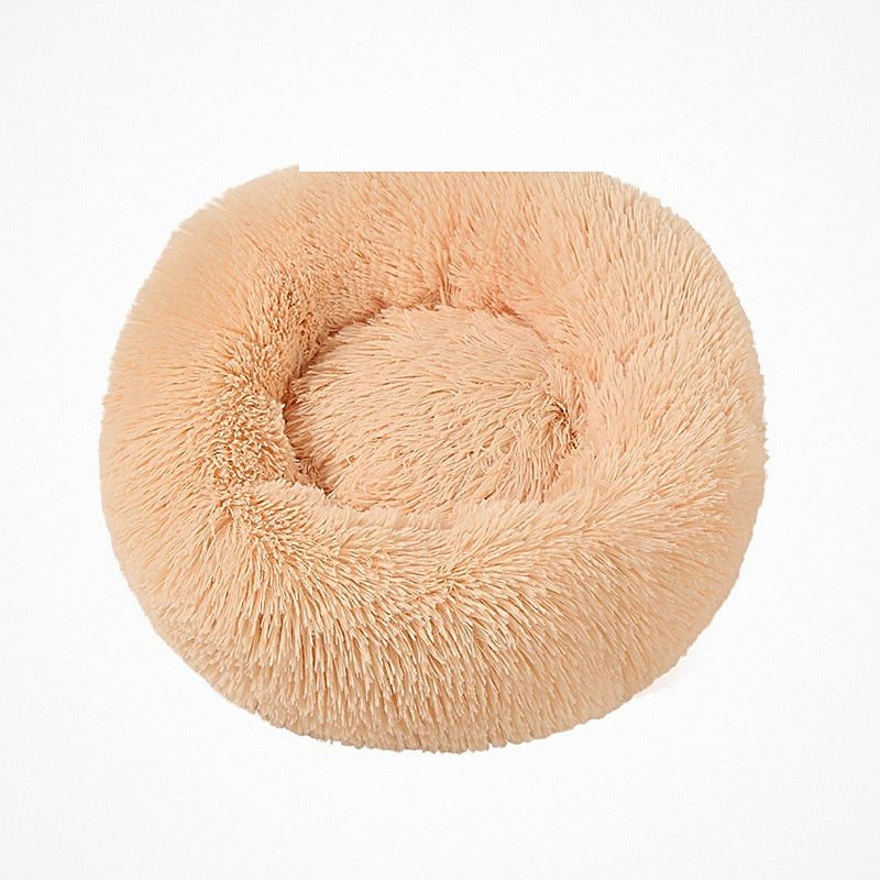 Cama en dónut en beige