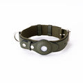 Collar verde militar con alojamiento para AirTag
