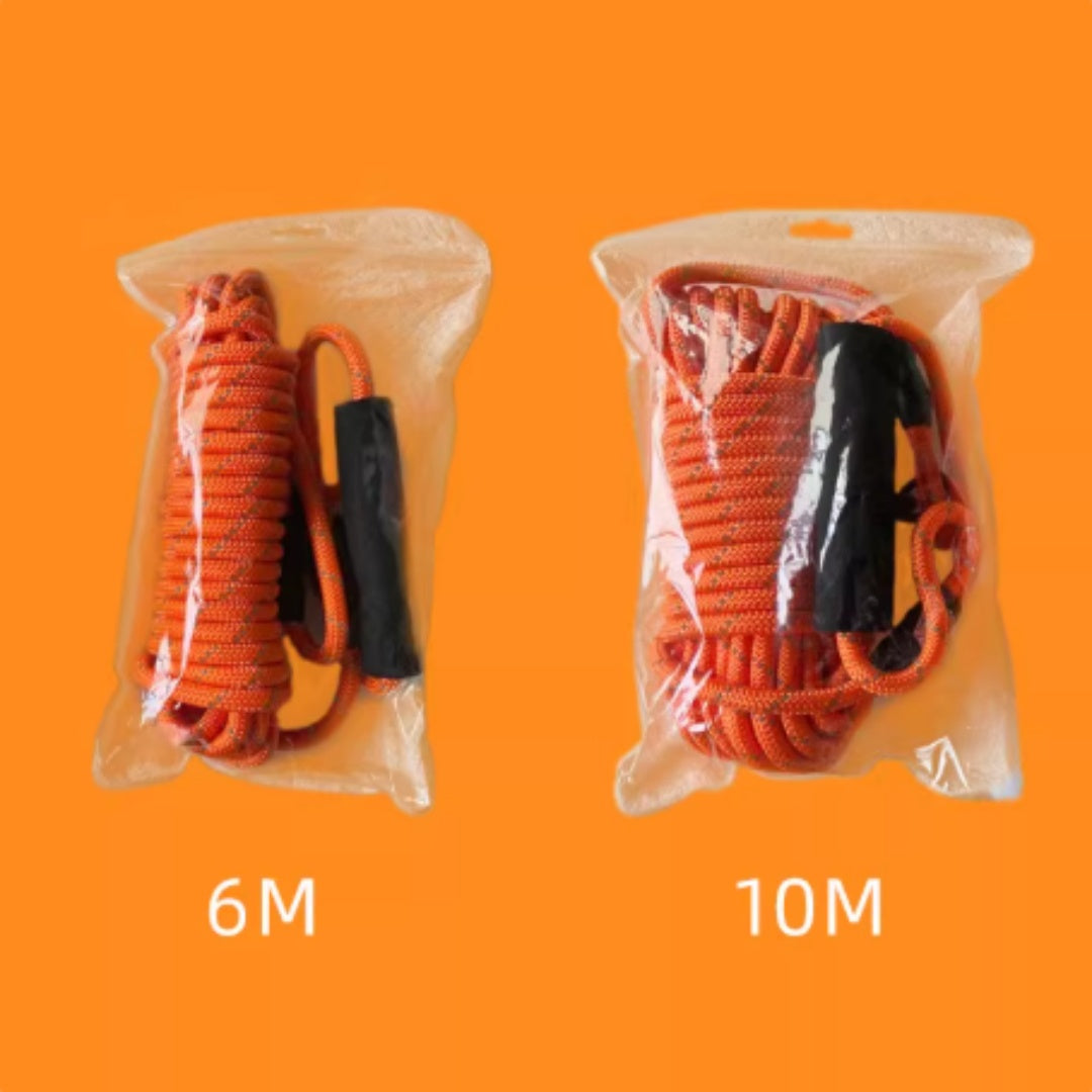 La correa en sus dos largos, 6 y 10 metros