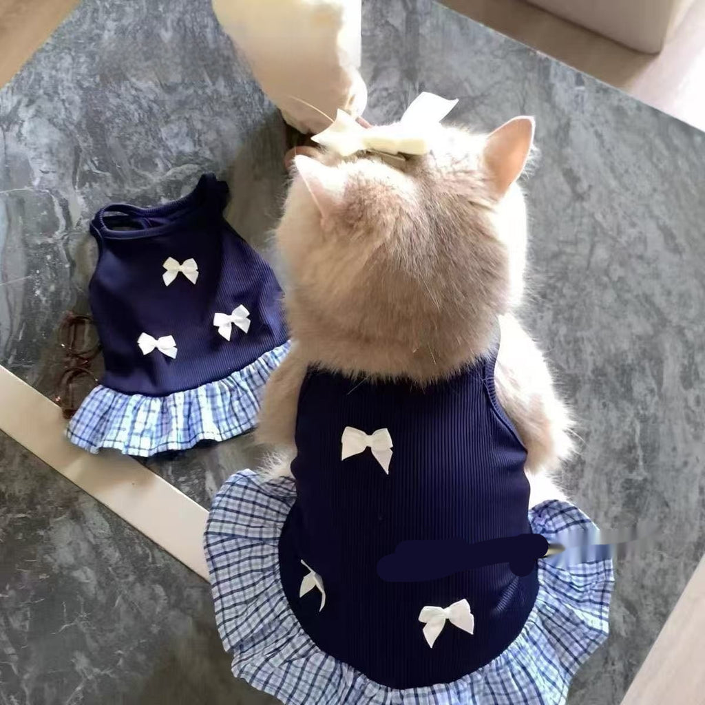 Vestido estilo colegial para perra o gata — foto 1