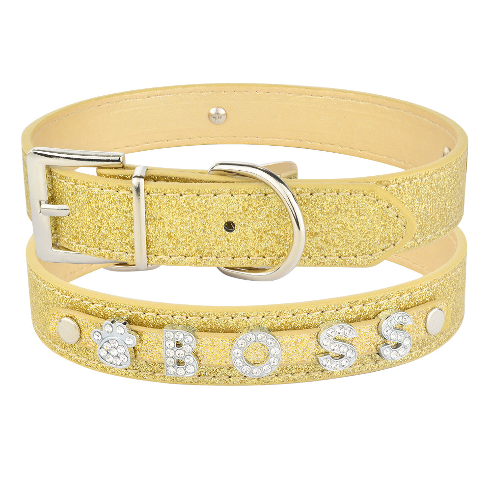 Collar con el nombre en letras de strass — foto 3