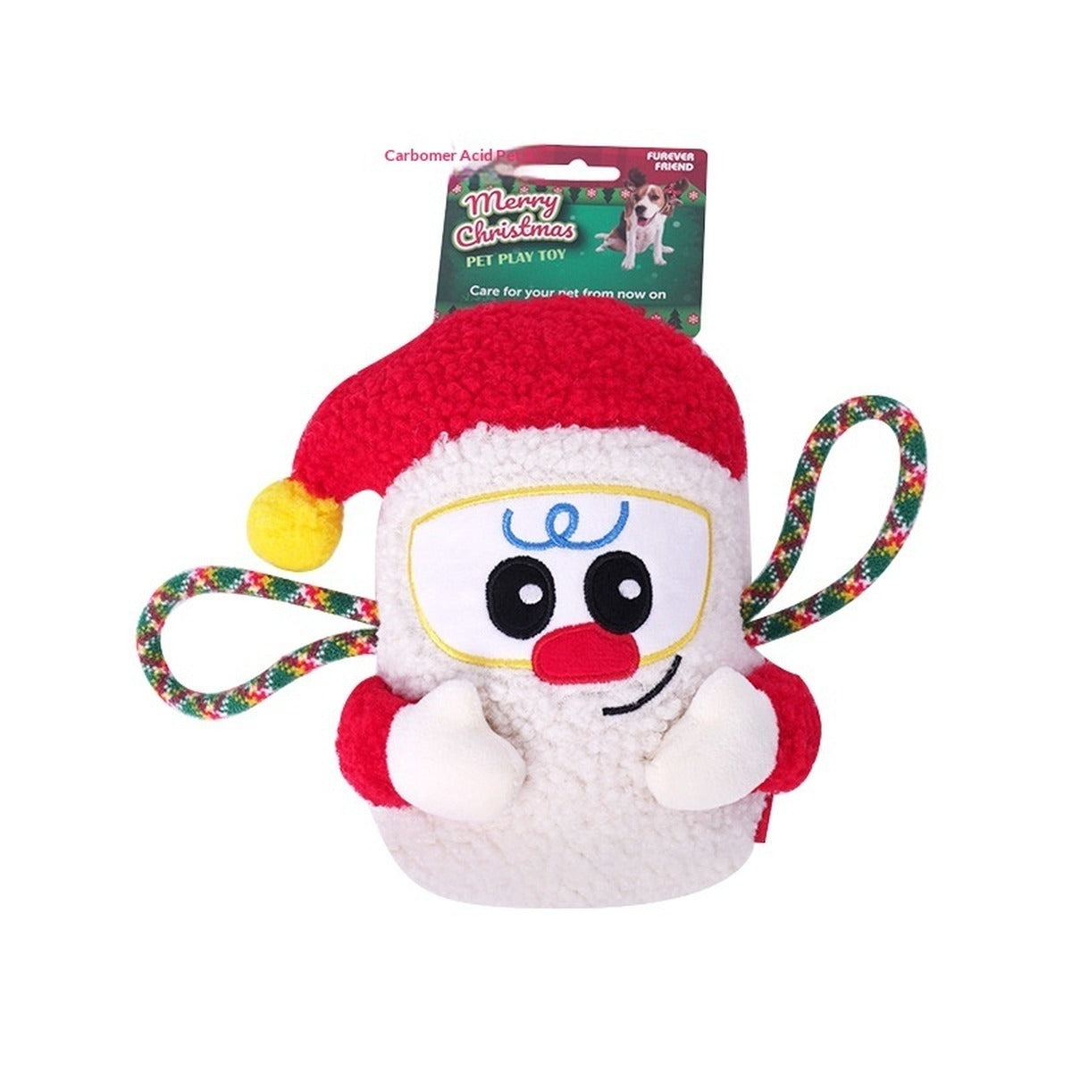 Mordedor de peluche de Papá Noel con cuerda
