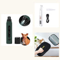 Lima eléctrica de uñas, cortapelo de patas y guante quitapelo del pack de aseo