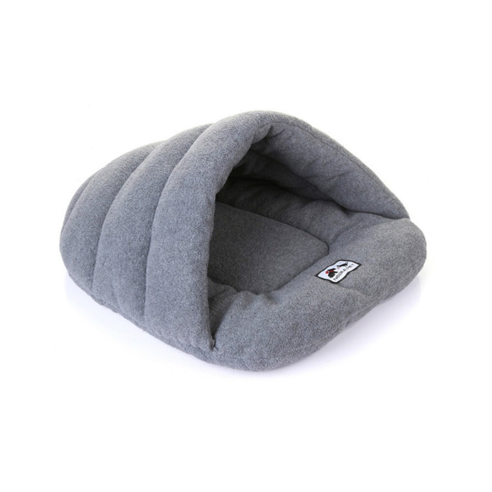 Saco cueva de fleece en gris carbón, talla M: el que va en el pack