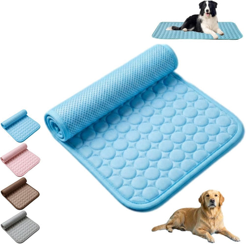 Alfombrilla refrescante de seda de hielo enrollada, con los cuatro colores disponibles